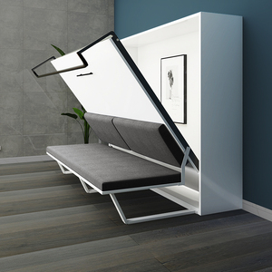 侧翻连体沙发隐形床小户型客厅家用隐藏壁床沙发床一体书房翻板床