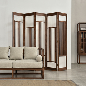 00tb899807311淘宝中式简易屏风隔断客厅折叠移动推拉卧室遮挡墙板