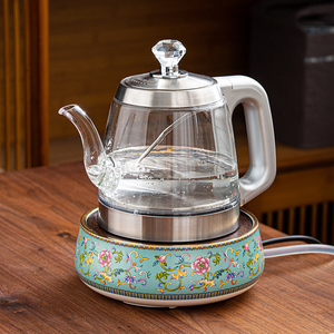 陶瓷底部上水电热烧水壶家用玻璃泡茶保温一体全自动断电煮茶壶