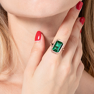 戒指冷淡风高级胖手指不掉色绿碧玺925纯银方形绿水晶宝石可调节