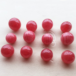 天然阿根廷红纹石大单颗圆珠手链红色散珠锁骨链吊坠多宝手串配饰