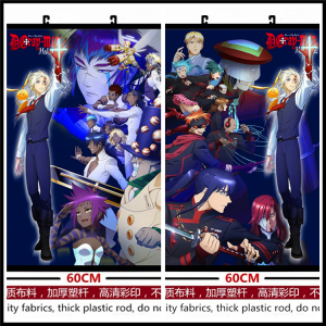 包邮挂画海报动漫驱魔少年亚连沃克李娜丽拉比塑杆布画