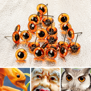 雕刻仿真眼睛动物标本义眼鸟类玻璃仿真手工饰品配件眼睛鹰野鸡眼