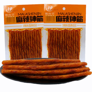 喜洽麻辣神筋烤牛筋素大面筋辣条辣片80后儿时经典怀旧零食品包邮