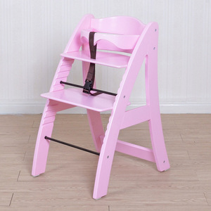 欧式木制环保宝宝婴儿餐椅吃饭坐椅儿童座椅可调档多功能经久耐用