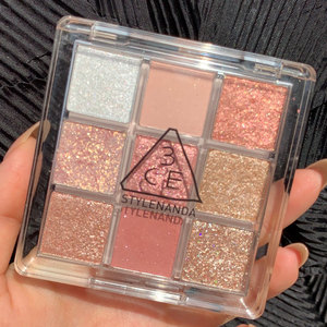 3ce眼影盘九宫格九色花火盘delightful珠光闪粉亮片大地色旗舰店