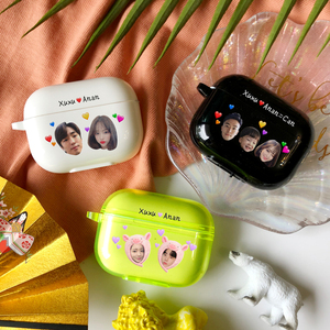 耳机壳airpods pro定制三代蓝牙外壳荧光色套无线硅胶情侣diy