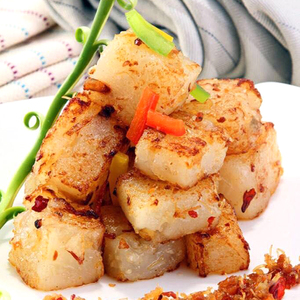 xo酱萝卜糕港式传统小吃速冻食品酒店早茶广式茶餐厅美食油炸点心