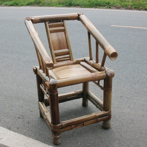 竹椅子靠背椅仿古太师椅竹椅手工餐椅竹家具休闲椅农家乐茶馆竹椅