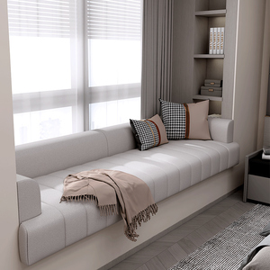 定制飘窗沙发窗台垫改造卧室沙发现代简约科技布榻榻米懒人沙发