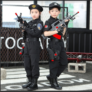 儿童警服万圣节特警衣服特种兵服装全套装备小警察服套装特警男童