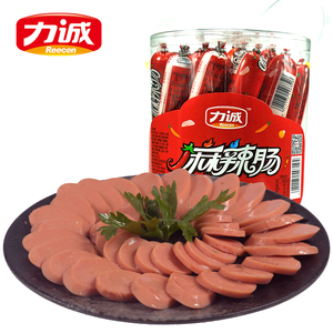 力诚麻辣肠80g*20支 休闲肉类食品麻辣火腿肠 大根爆炒肠即食香肠
