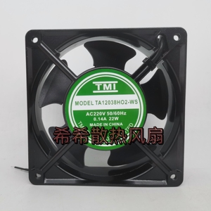 TMI TA12038HO2-WS AC220V 0.14A 22W 机柜电焊锡KTV散热风扇风机