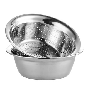 不锈钢盆洗菜盆家用厨房特大脸盆大号大盆面盆子洗衣商用加厚洗米