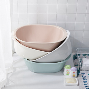 大号脸盆婴儿宝宝洗澡盆塑料盆加厚洗衣盆儿童大盆子特大洗脸盆