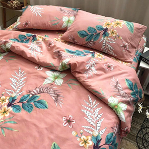 纯棉床单单件田园花朵图案防静电全棉单双人150x200x230被罩