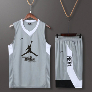 Nike/耐克篮球服套装男运动背心训练比赛球衣速干队服定制印字号