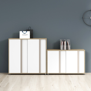 高低柜组合办公室文件资料柜矮柜收纳柜储物柜档案柜办公柜子木质