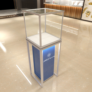 新款精品展示柜珠宝饰品柜台文玩展示陈列柜立式玻璃红酒展柜