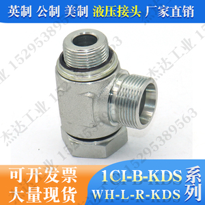 1CI-B-KDS液压接头铰接式英制胶垫密封管螺纹柱端可调向WH-R-KDS