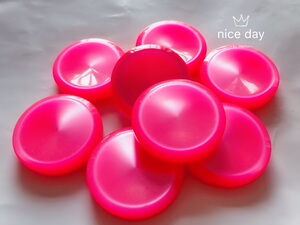 38mm玫红色珠光实色有机玻璃纽扣大风衣西服男女复古 5颗起售