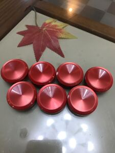 25mm,38mm大红色珠光实色有机玻璃纽扣大风衣西服服装复古