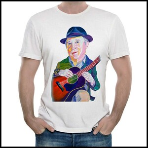 paul simon t-shirt 保罗 西蒙 t恤 歌星 t恤 白色 短袖 t恤 男女