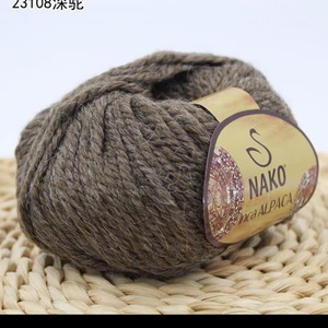 土耳其阿尔帕卡羊驼绒羊毛线手工编织粗棒针织毛衣围巾帽子外套