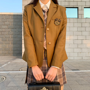 香草圆子jk制服原创冬季套装西装衬衫背心格裙大全套多款可选