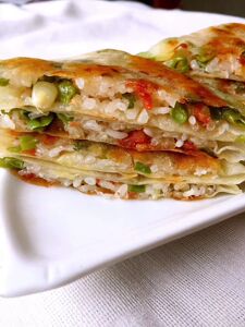 聚德园网红豇豆饼简单方便平底锅两面煎金黄色即可一包8个420克