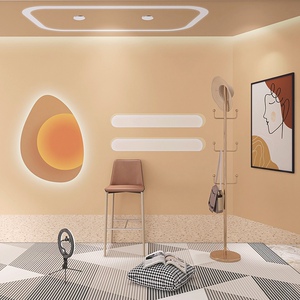 3d直播间装饰背景墙布网红主播女装鞋包定制墙纸淘宝抖音带货壁纸