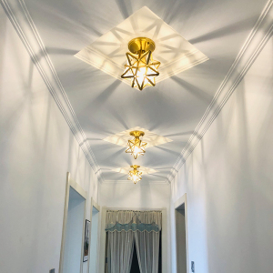 过道灯走廊玄关入户吸顶灯网红星星灯阳台灯通道现代简约衣帽间灯