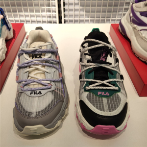 fila 斐乐潮牌夏季新款女子时尚休闲运动鞋猫爪鞋 t12w125202