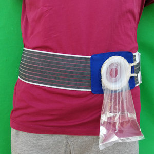 腰带式造口袋硅胶二件式人造肛门造口袋造瘘带接大便一次性肛门袋