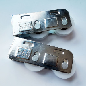 868双轮罗普斯金868双轮老式铝合金双轮窄轨高度25移门推拉门滑轮