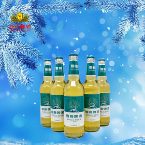 雪鹿啤酒8度500ml玻璃瓶6支装低浓度清爽燕京啤酒北京发货