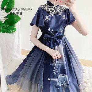 镜中月中华风lolita连衣裙洛丽塔白菜日常洋装