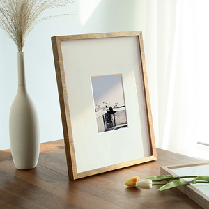 实木画框挂墙简约定制大尺寸相框40cm60厘米5075装裱拼图框4开8k