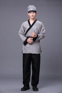古装平民百姓服装古代农夫渔夫家丁服唐装汉服小二服装表演出服男