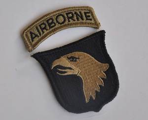 美国 multicam/全地形迷彩/ocp 第101空降师 臂章/徽章 魔术贴