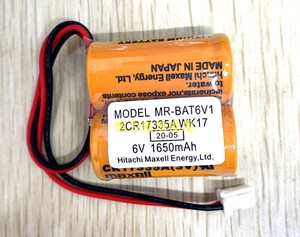 正品MR-BAT6V1 2CR17335A WK17 6V 三菱M80驱动器 J4伺服系统电池