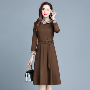 欧华名牌伊秀水木女装年华正品2020早秋摩多新款伽格上档次连衣裙