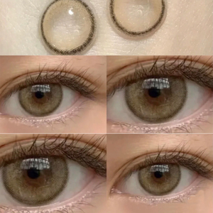 一点点棕美瞳年抛棕色自然狗狗眼大小直径非日月季抛隐形眼镜yg