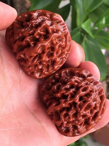 一瓣清心-39精品秦闷狮子头野生小众秦岭闷尖文玩核桃0410