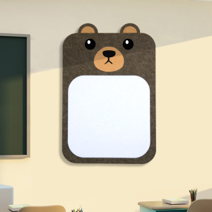 卡通毛毡墙贴立体软木照片墙留言板幼儿园展示板公告栏毛毡装饰贴