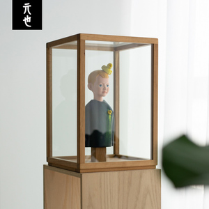 产品展示柜小型商用陈列柜钢化玻璃柜木收藏手办首饰雕塑元也设计