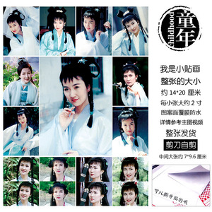 陈美琪贴纸贴画不干胶diy本子贴明星玩具贴8090后童年纪念小青