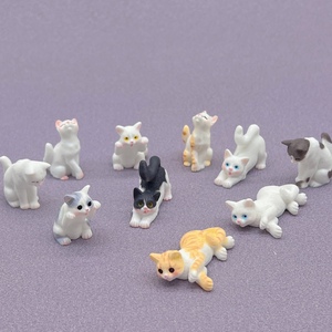独立盲袋写实小猫创意微景观树脂工艺品卡通可爱小猫公仔模型摆件