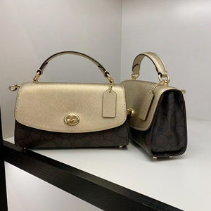 【国现】coach 蔻驰 tilly 23女士顶部手柄斜挎手提包 c1435 1436