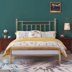 京大品牌出口品质 欧式极简轻奢简约现代手工打造高端双人大铜床